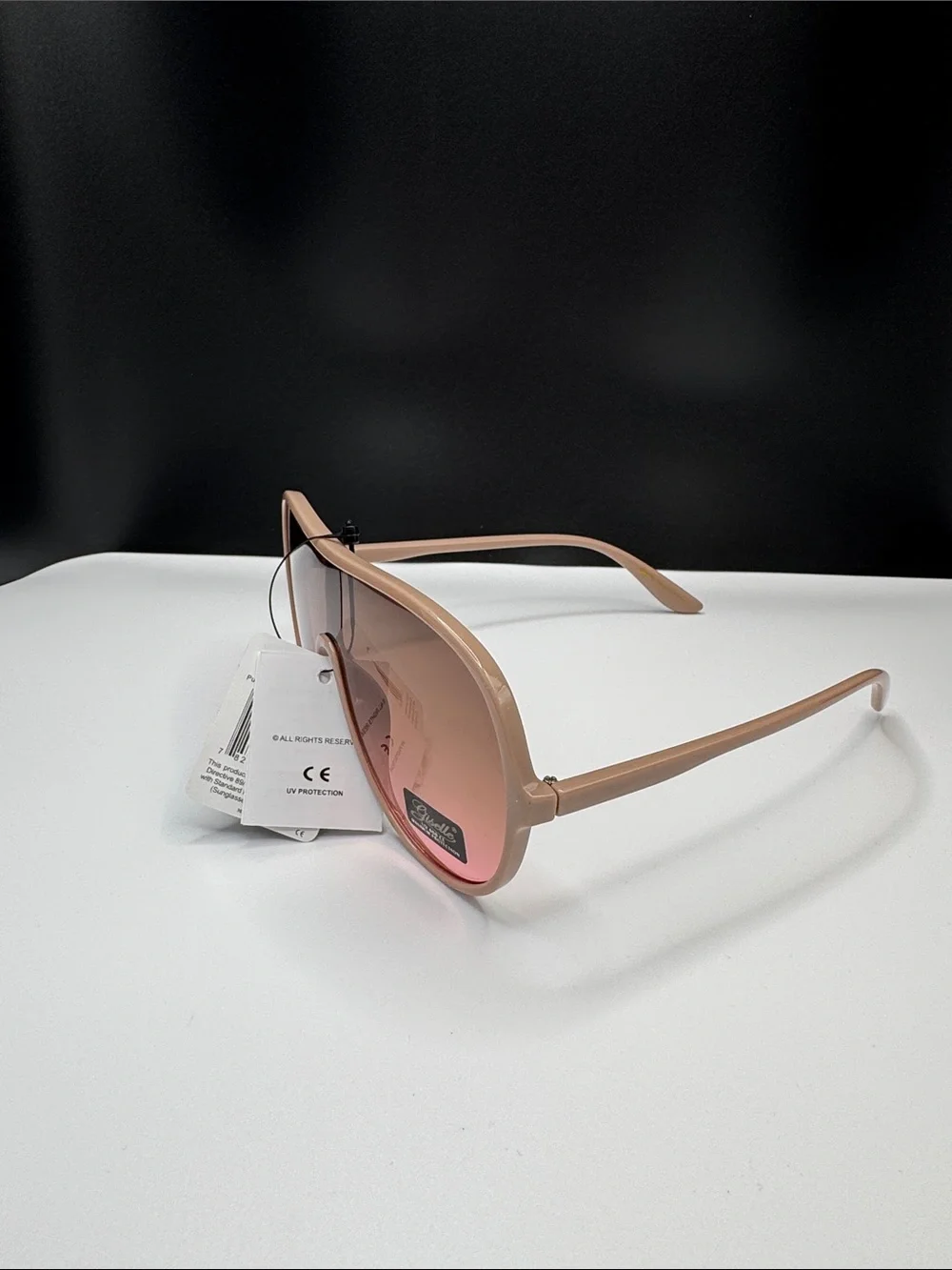 Pink Gradient Shield Sunglasses (8-0) UV 400